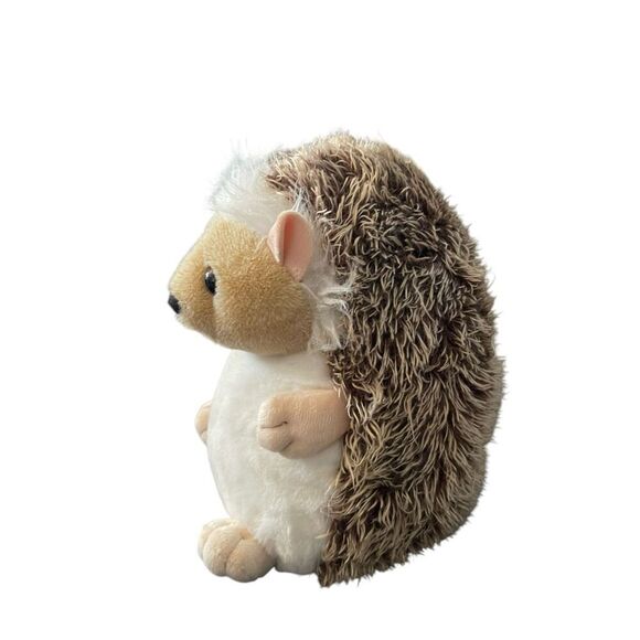 Bearington Collection White Brown Hedgehog Biggie Higgy Plush Stuffed Animal 9" - Picture 8 of 8